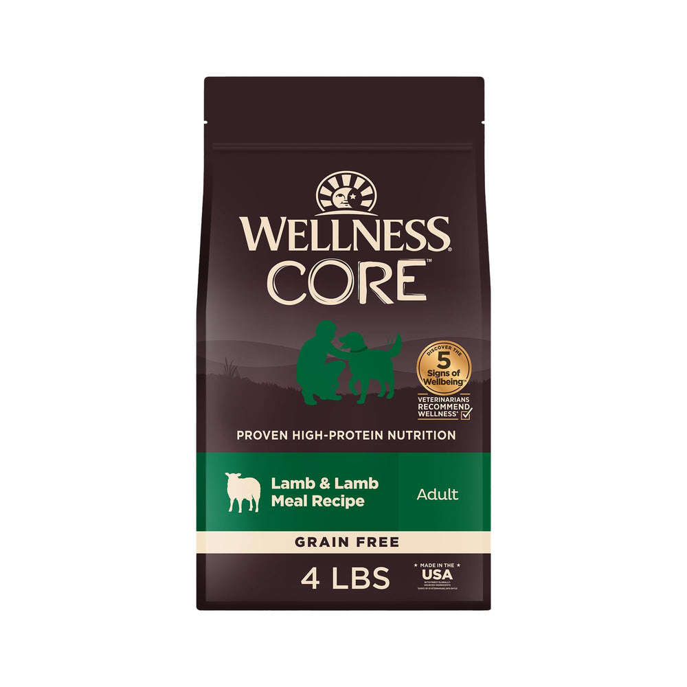 Wellness Core - sac 4 lb pour chien adulte sans céréales, pratique et nutritif