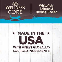 Wellness CORE conserve ingrédients naturels et riches en protéines.