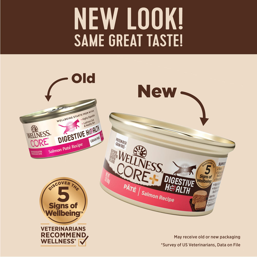 Wellness CORE+ Pâté chat saumon, boîte individuelle, texture lisse et appétente