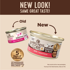 Wellness CORE+ Pâté chat saumon, boîte individuelle, texture lisse et appétente