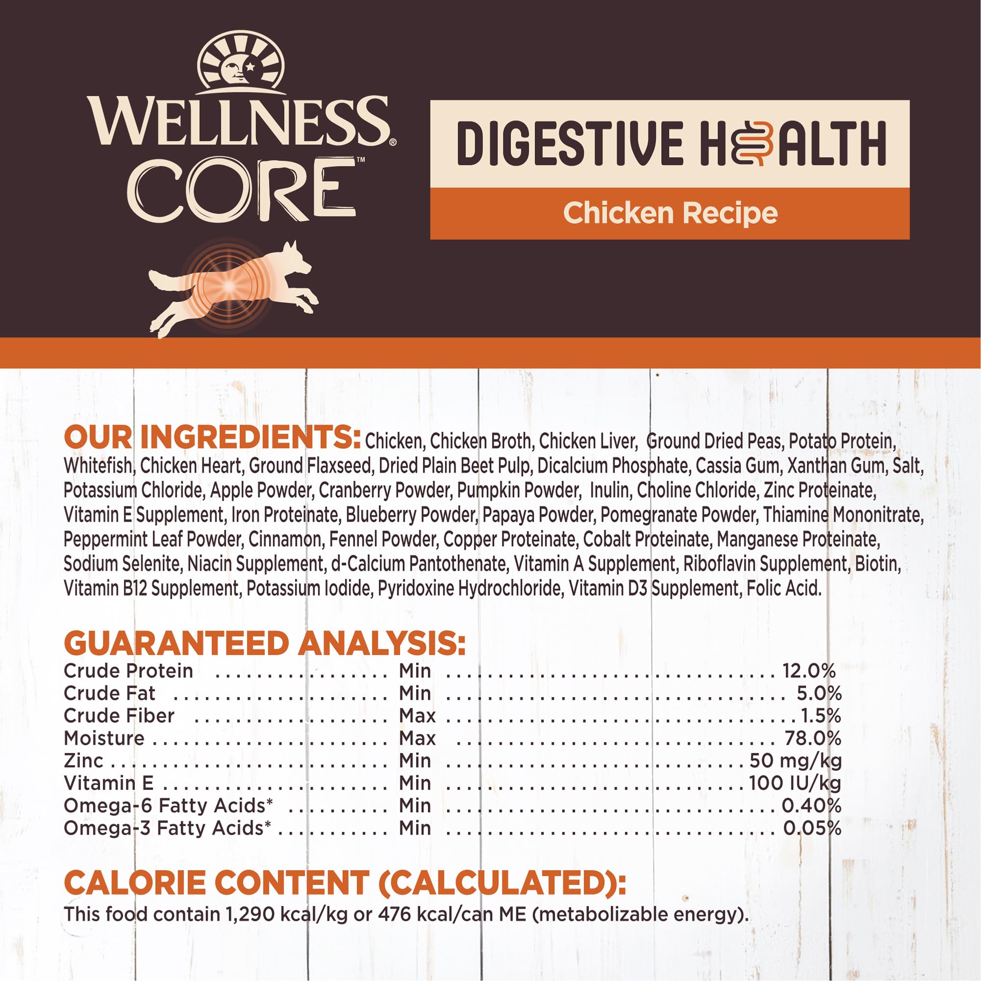 Nutrition pour immunité et pelage avec Wellness Core Digestive Health.