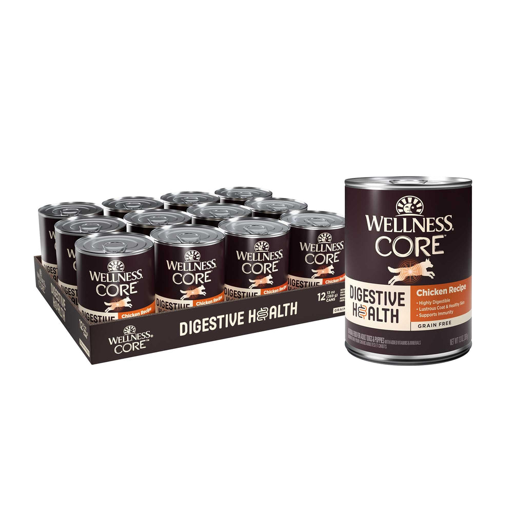 Wellness Core poulet pate en boîte 13oz, plat humide facile à digérer pour chien.
