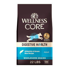 Wellness Core Digestive Health: sac chien 22 livres, facilite l'alimentation quotidienne.
