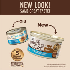 Wellness CORE Pâté Chat Adulte – Poisson Saumon, saveur délicate et hydratation naturelle
