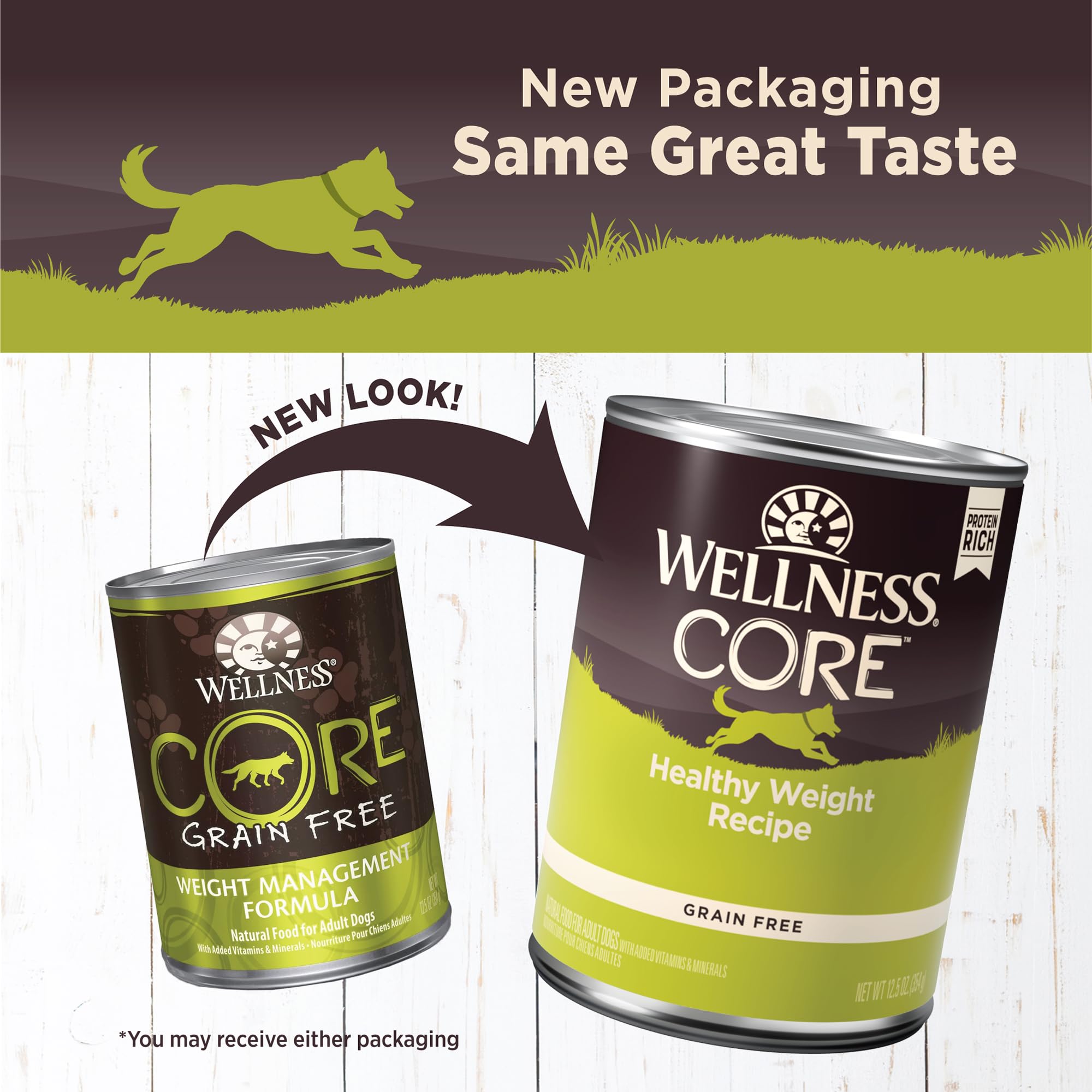 Wellness CORE – pâté en boîte poulet et poisson, aide potentielle au contrôle du poids.