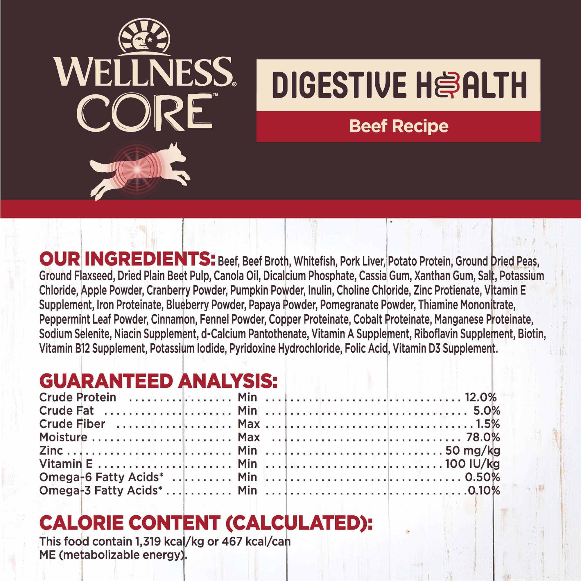 Wellness Core Pâté Sans Cereales Boeuf: option sans céréales riche en protéines