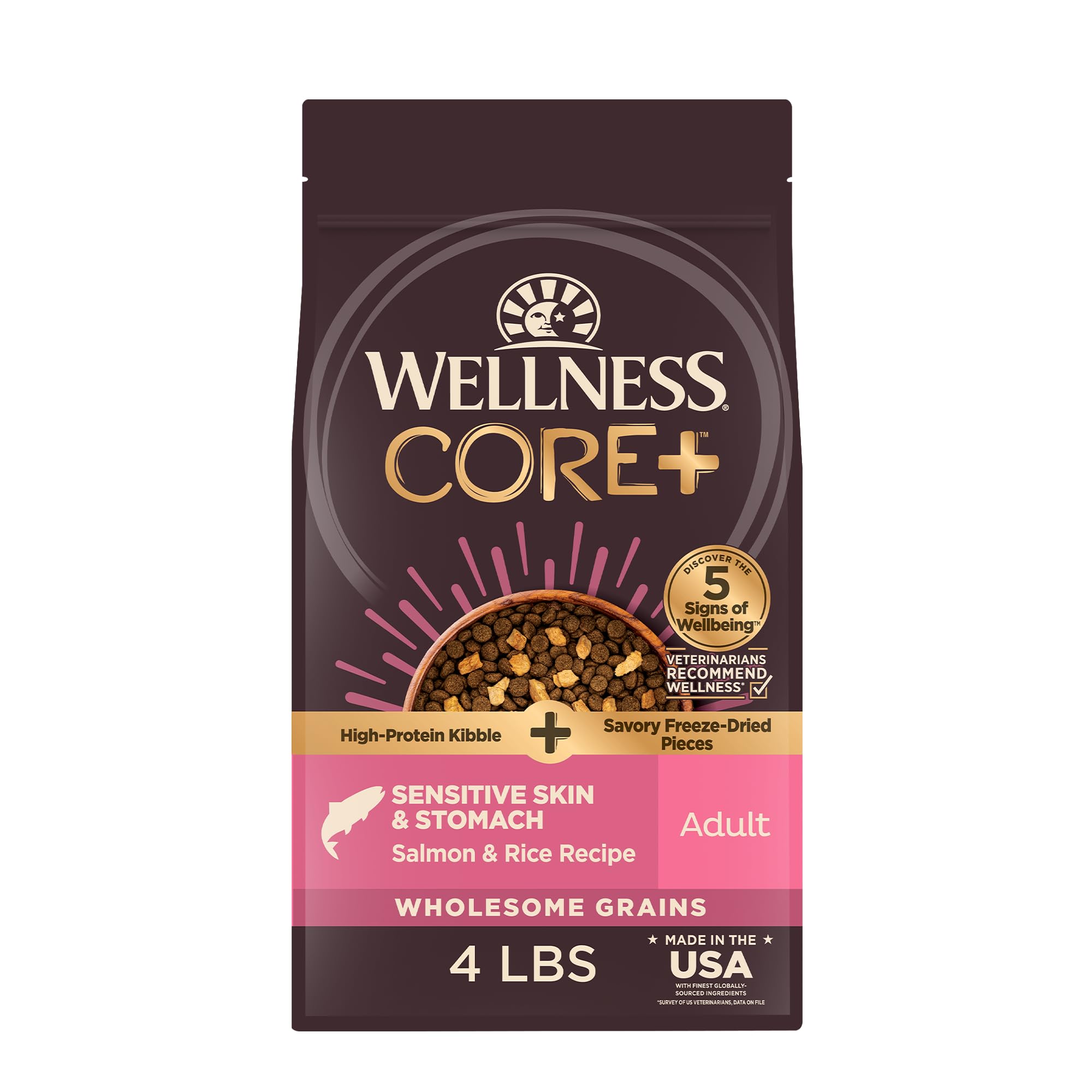 Wellness CORE+ morceaux saumon lyophilisé pour nourrir les protéines et le goût.