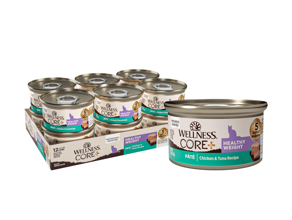 Wellness CORE+ Pâté chat poulet thon repas pratique et équilibré