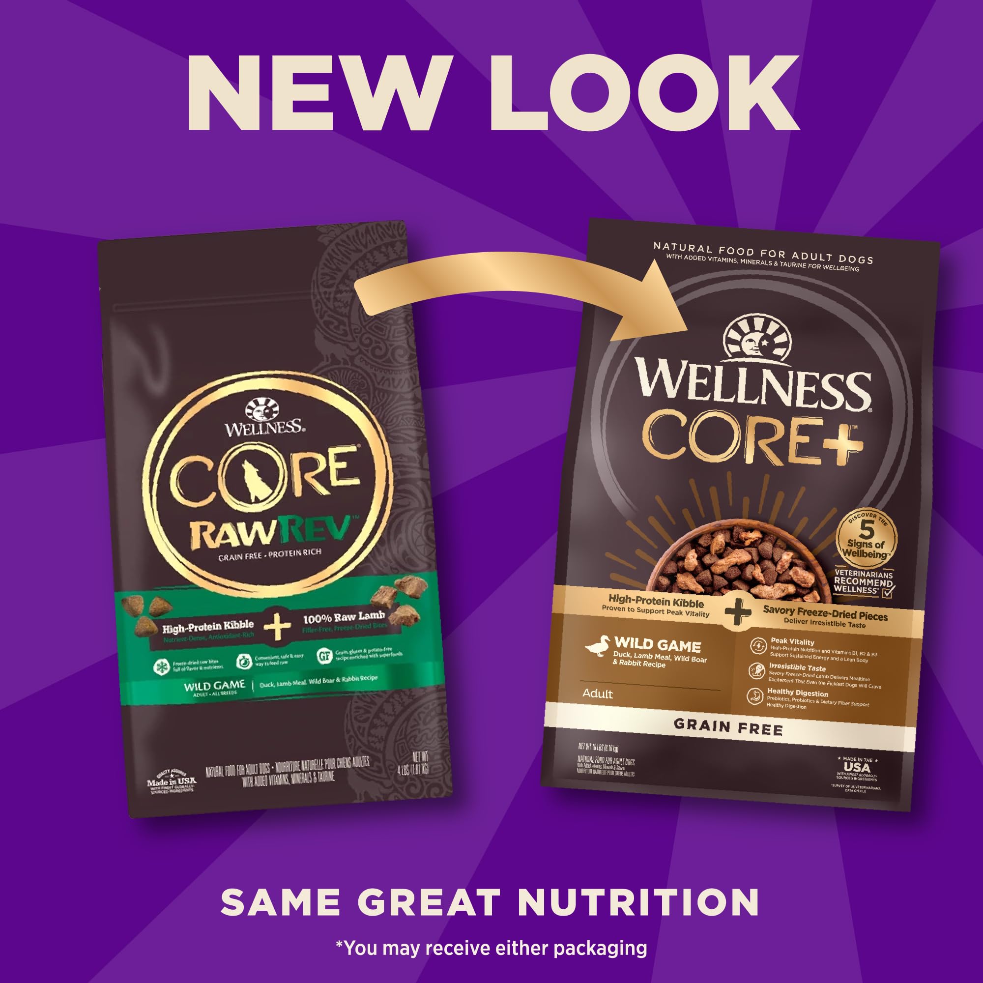 Wellness Core Plus: probiotiques pour la digestion et peau saine.