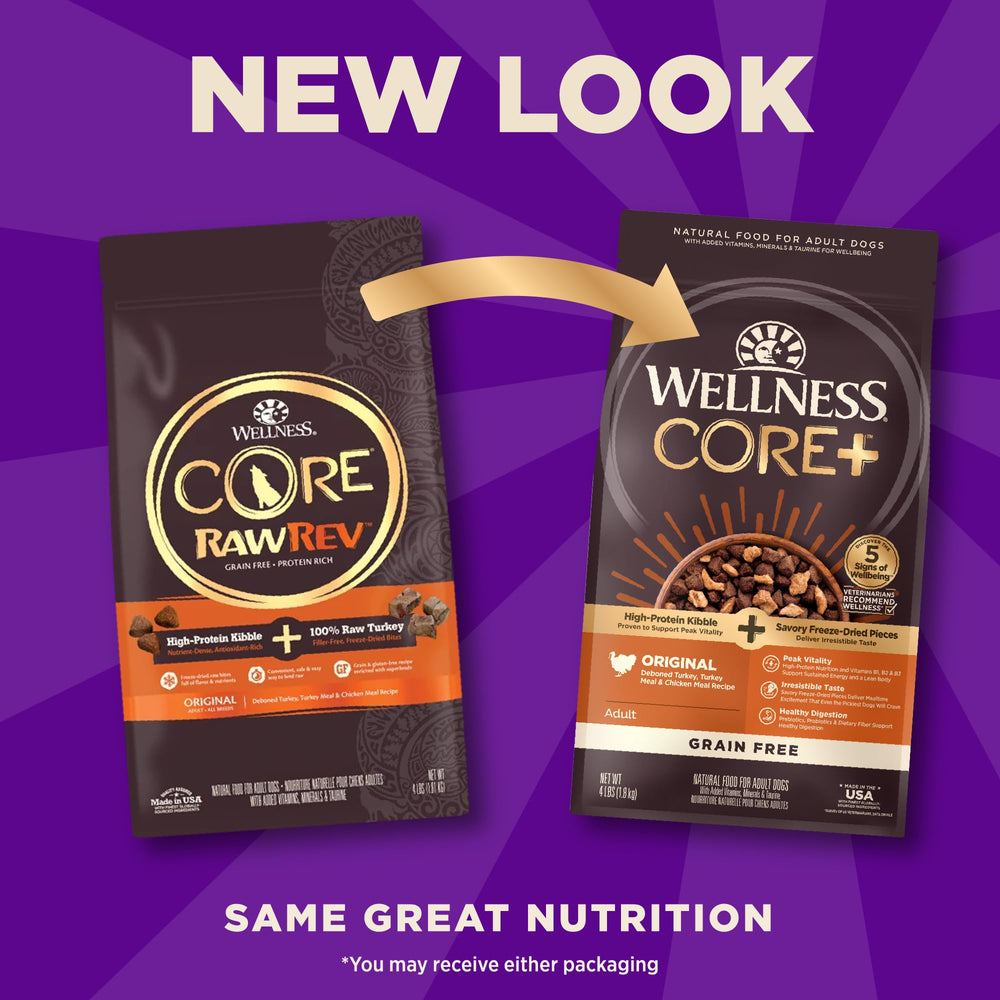 Wellness CORE+ probiotiques et oméga pour digestion et peau saine.