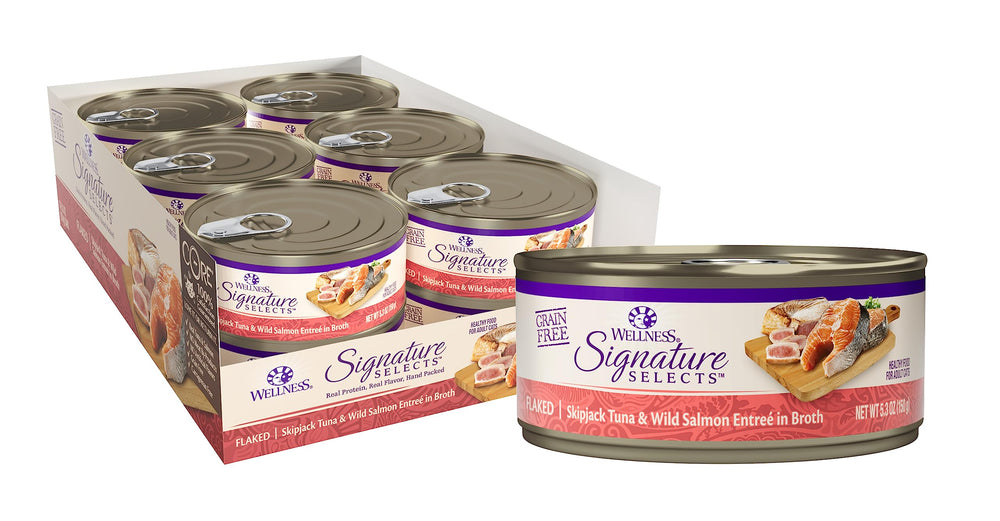 Wellness Core Signature Selects : boîte chat thon-saumon, repas pratique.
