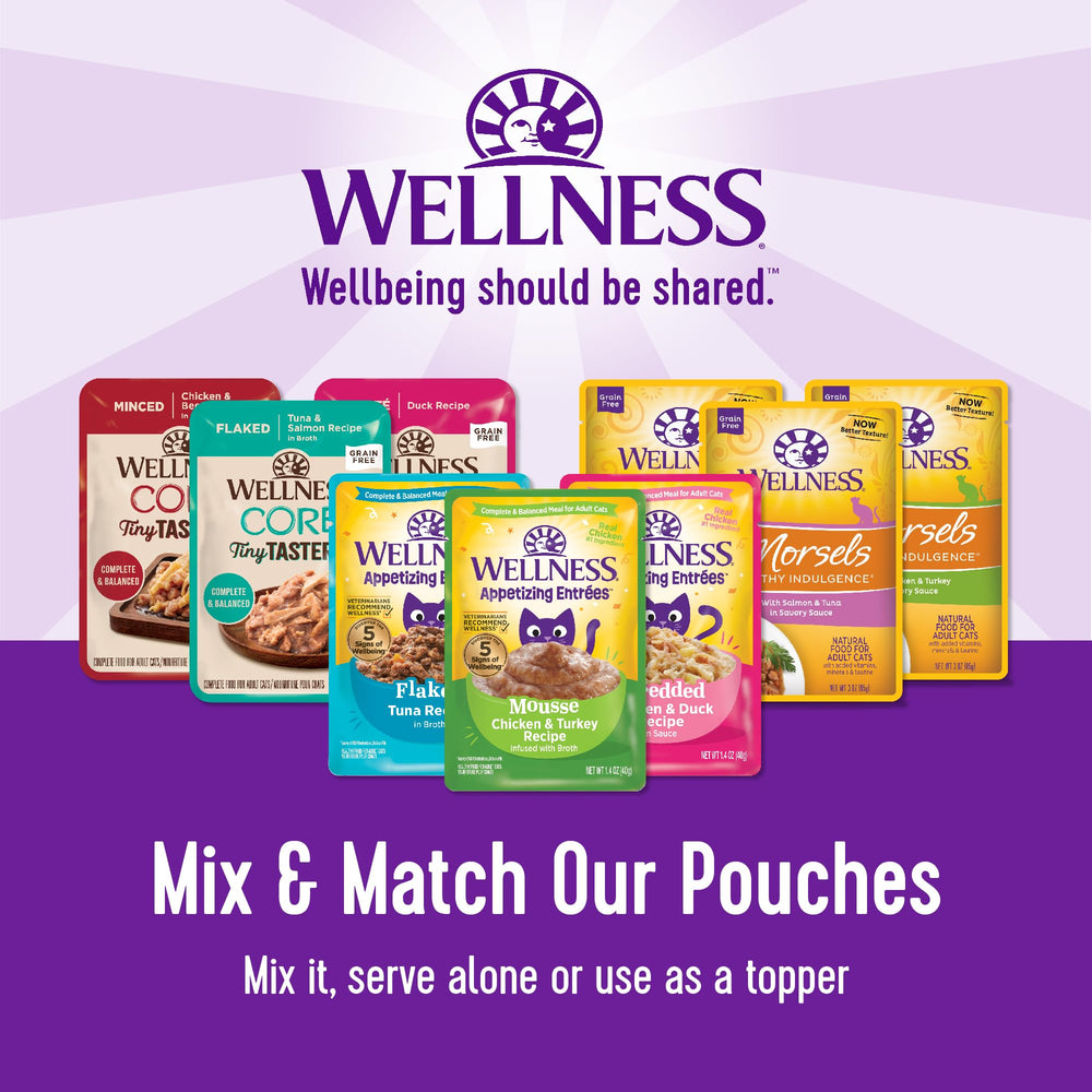 Wellness CORE Tiny Tasters: ingrédients de haute qualité sans additifs artificiels