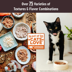 Texture lisse du pâté Wellness CORE Tiny Tasters, dégustation facile pour chat.