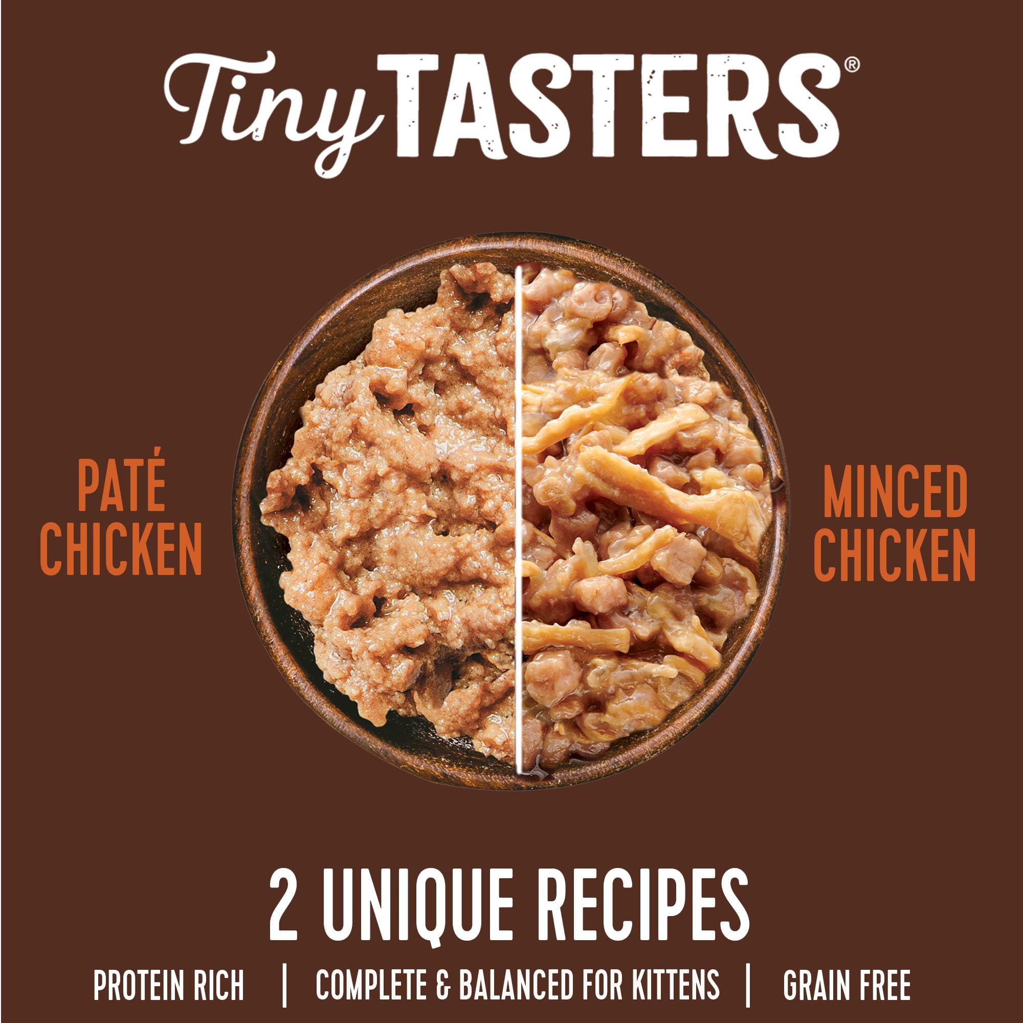 Wellness CORE Tiny Tasters – sachet sans céréales, repas complet pour chaton en croissance.