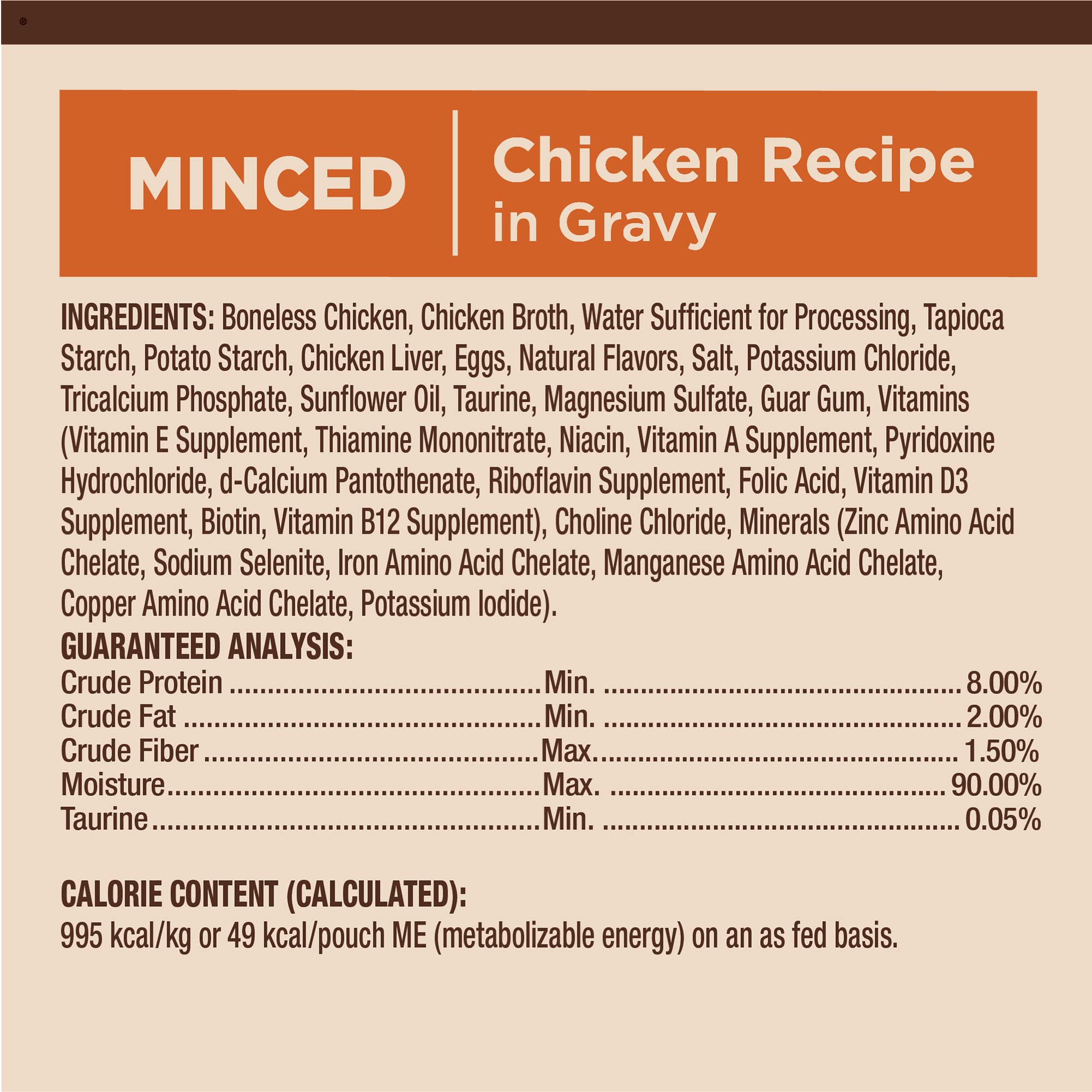 Wellness CORE Tiny Tasters Minced – saveur poulet appétissante qui peut séduire votre chat.