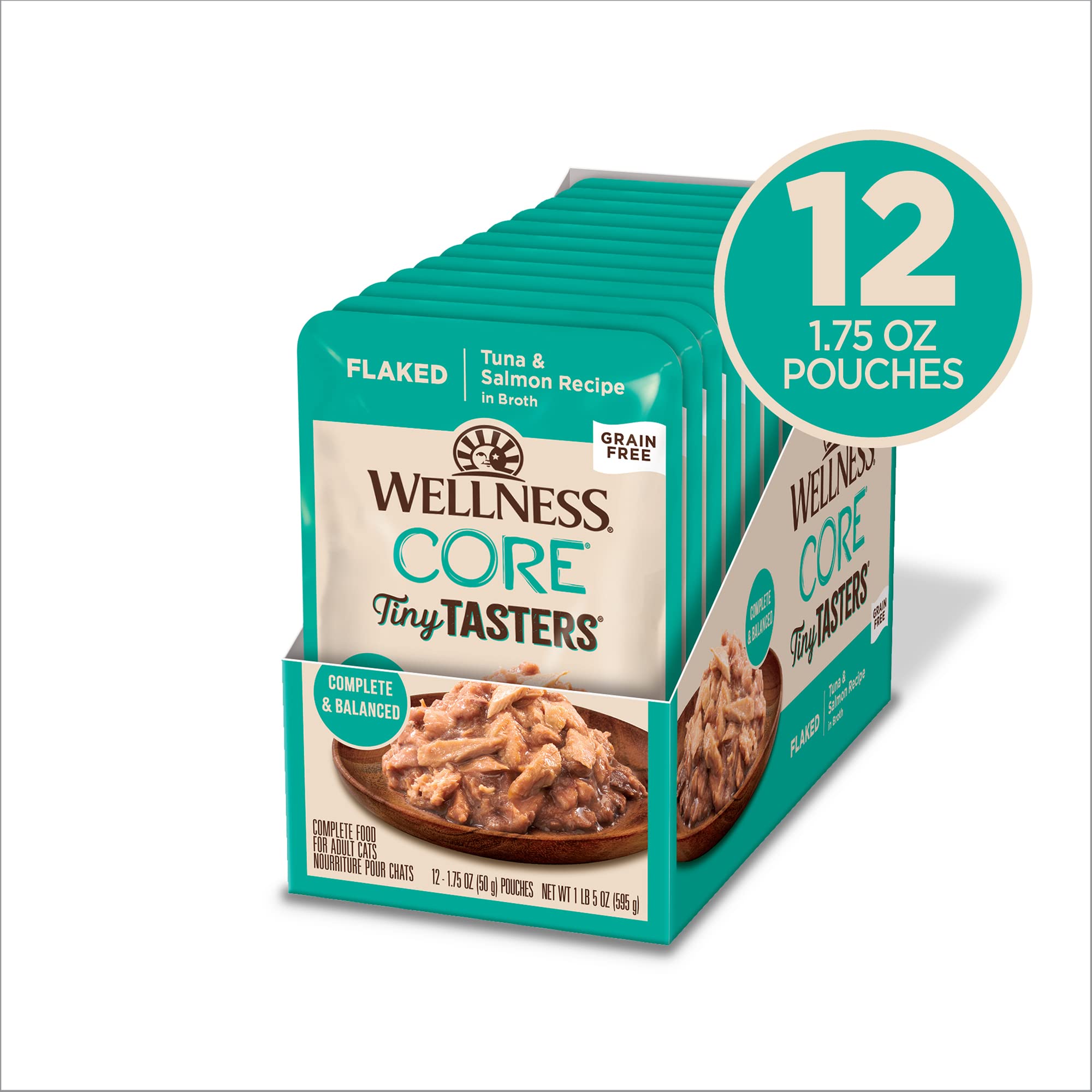 Wellness CORE Tiny Tasters: tranches thon et saumon, protéines savoureuses