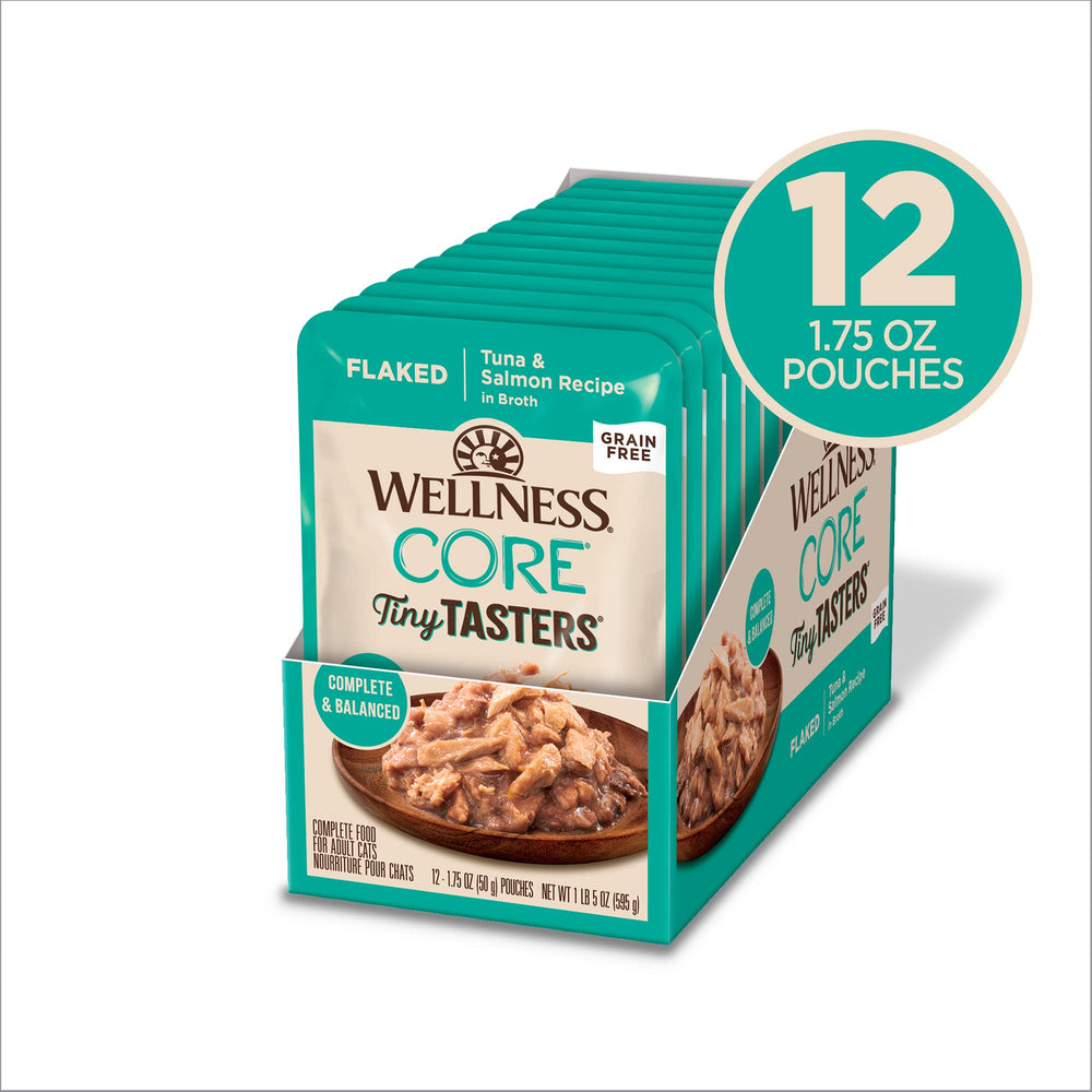 Wellness CORE Tiny Tasters: tranches thon et saumon, protéines savoureuses