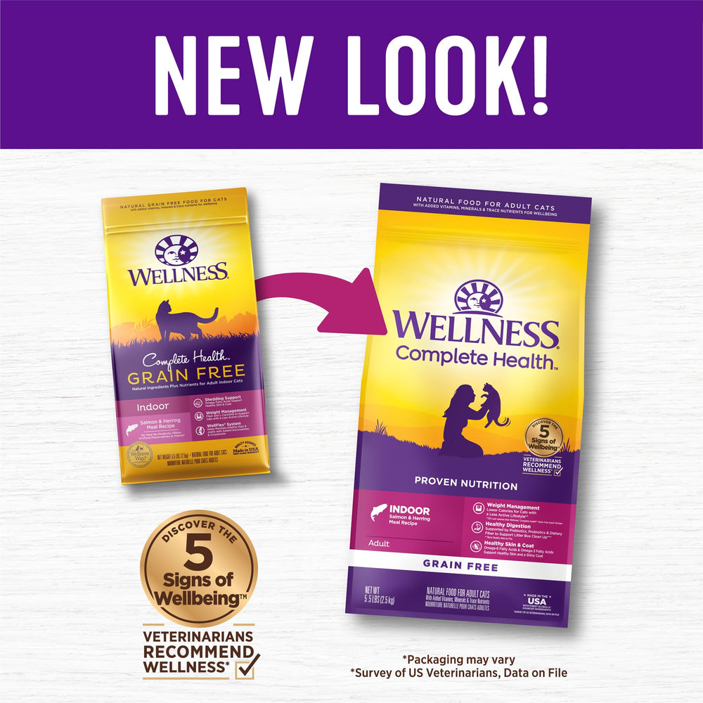 Wellness fibres pour digestion du chat d intérieur.