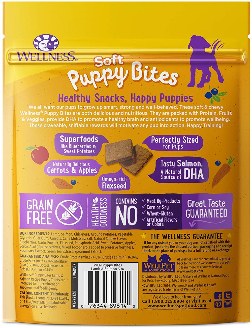 Wellness – friandises molles et petites pour chiots, texture tendre gros plan
