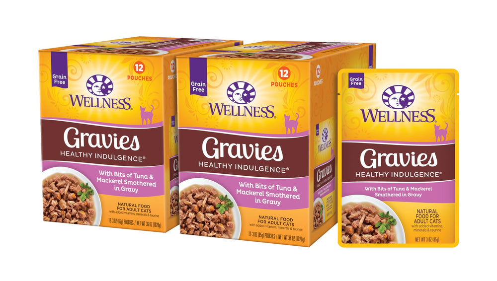 Wellness Healthy Indulgence Gravies, sachet pratique pour repas sans dégâts.