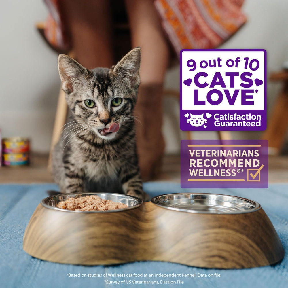 Protéines naturelles utilisées dans Wellness Gravies pour chats adultes.