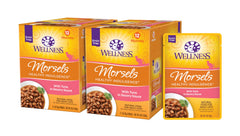 Wellness Morsels thon sauce légère, sachets 01: source de protéines et hydratation pratique.