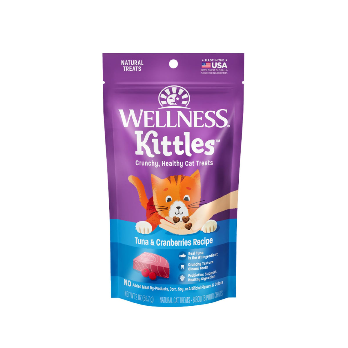 Wellness Kittles – friandises croquantes sans céréales, récompenser sainement le chat