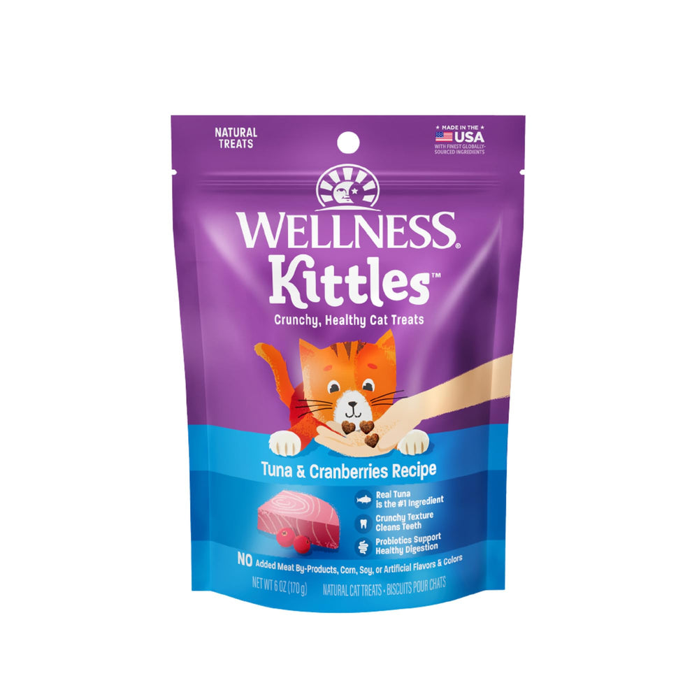 Friandise Wellness Kittles sans cereales au thon, récompenser votre chat.
