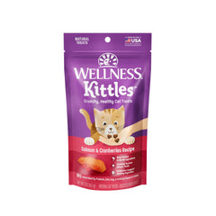 Wellness Kittles chat saumon et canneberges – croquettes savoureuses aidant potentiellement l'hygiène dentaire