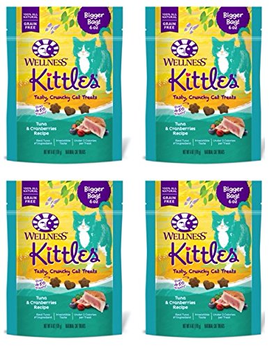 Friandises Wellness Kittles au thon et canneberges, récompense croquante pour chat