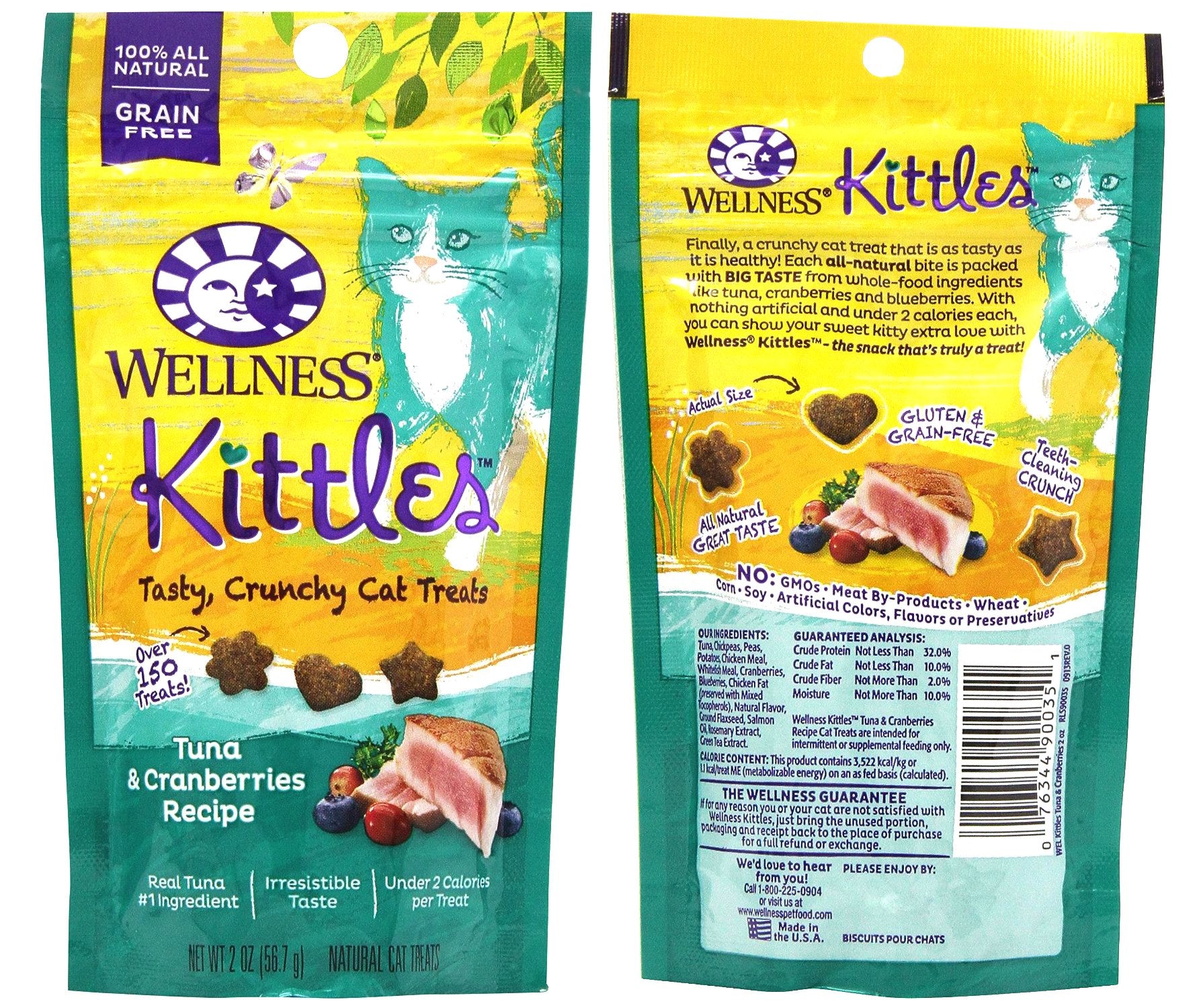 Variété Wellness Kittles trois saveurs, pack pratique pour un usage quotidien.