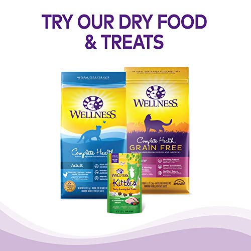 Wellness menu varié, repas savoureux en sauce pour chat adulte.