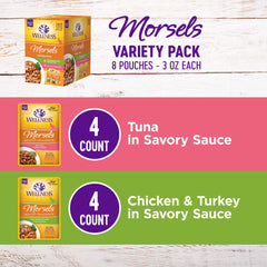 Wellness Morsels sachet chat poulet-dinde en sauce savoureuse