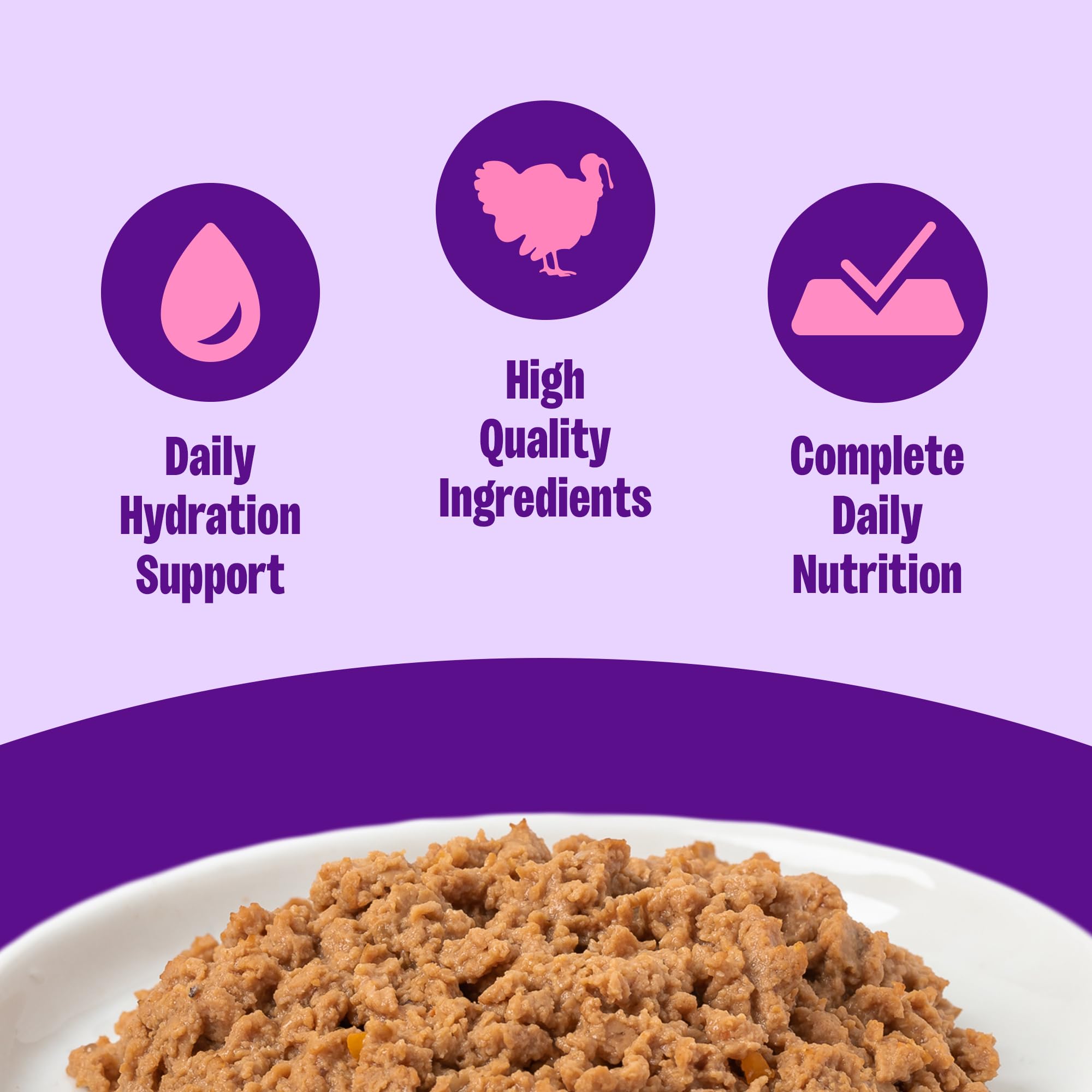 Texture pâté lisse Wellness Dinde, repas attrayant pour chat adulte.