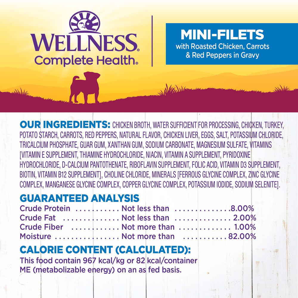 Wellness Petite Entrees: arômes savoureux et textures tendres, expérience repas agréable pour chiens.