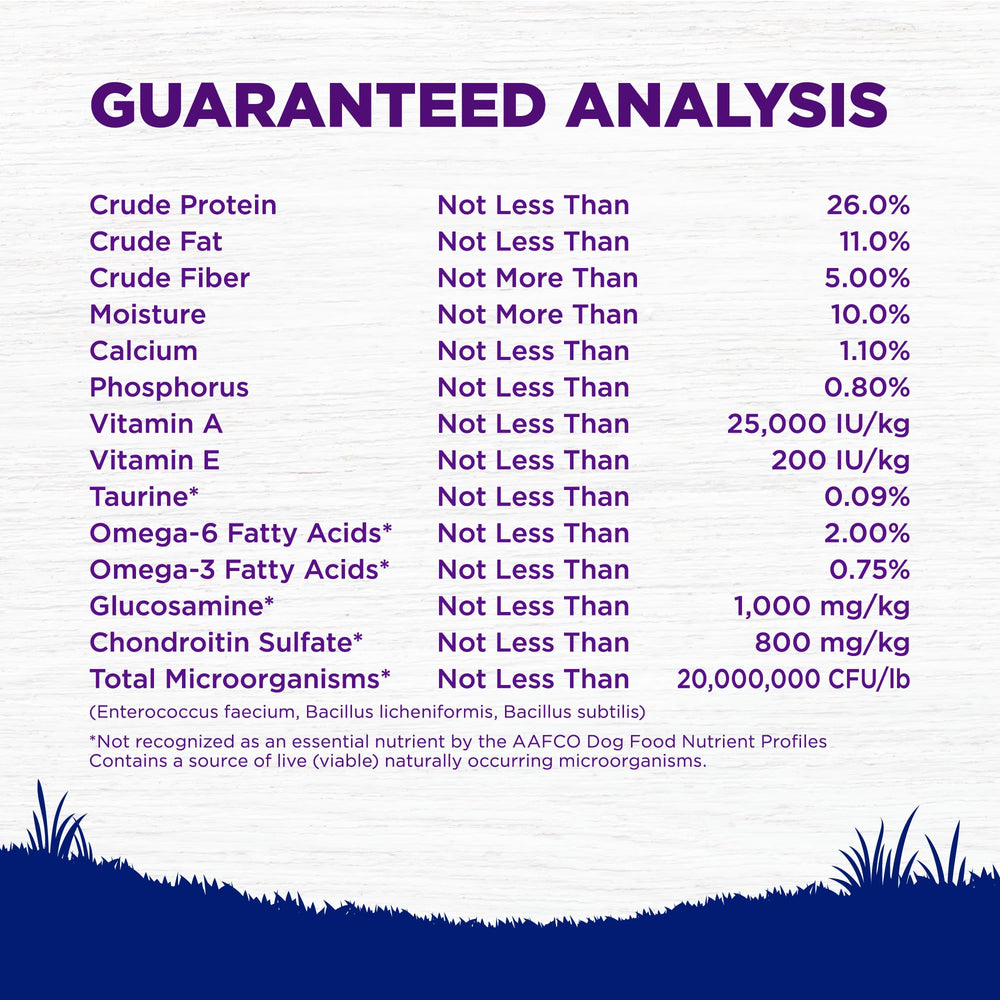 Wellness probiotiques et taurine pour digestion et cœur.