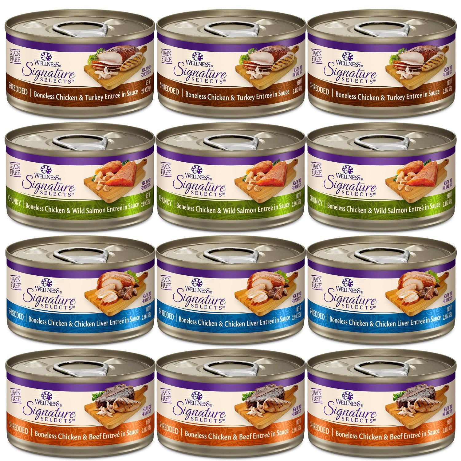 Wellness Signature: poulet en morceaux dans une sauce gourmande pour chat.