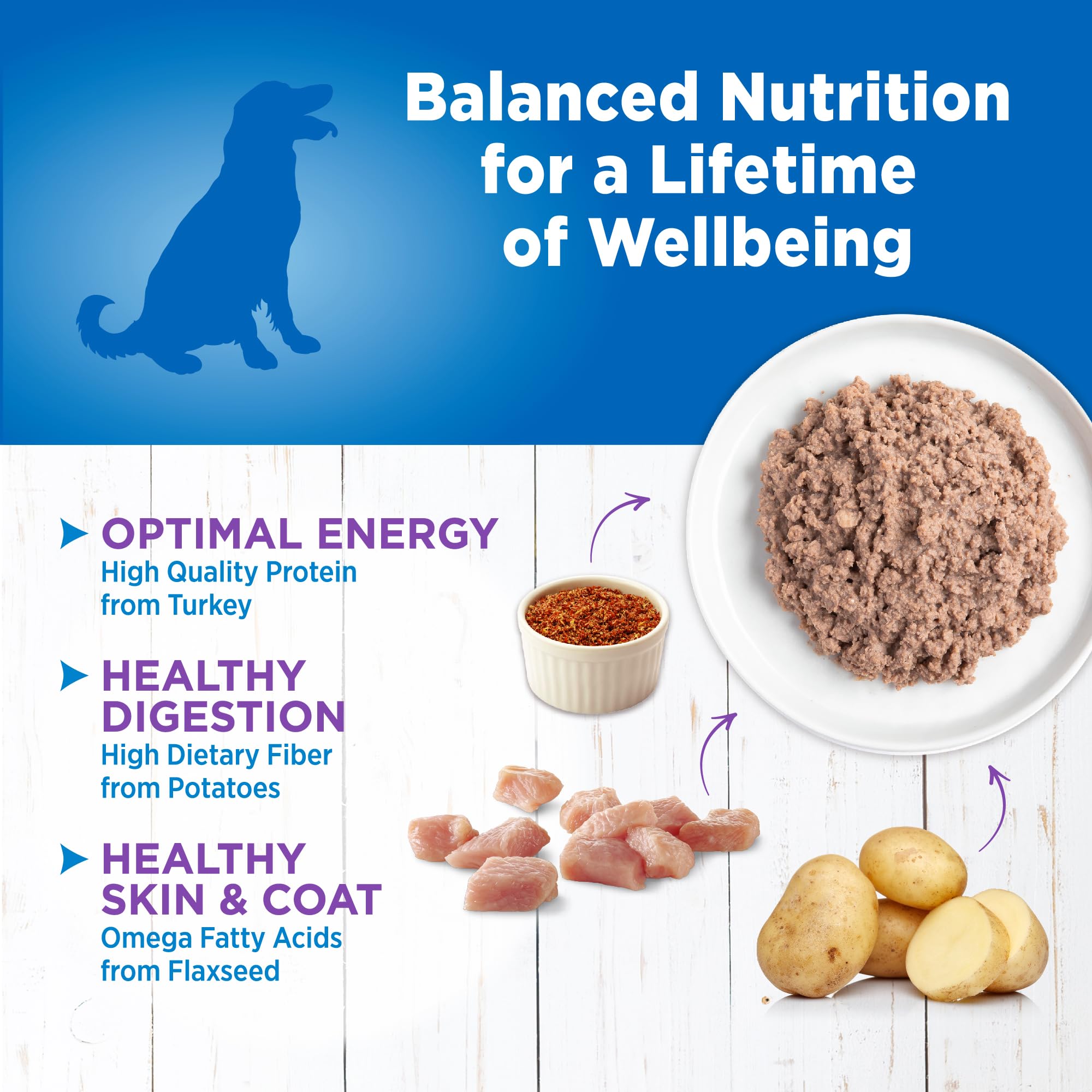 Wellness Simple: pâte dinde et pomme de terre, goût naturel et digestibilité.