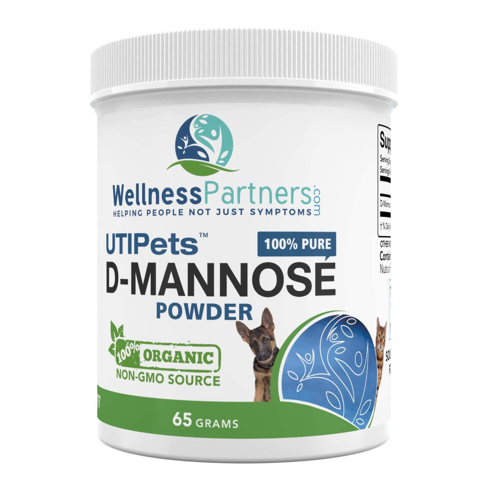 WellnessPartners UTI Pets D-Mannose, bocal de poudre facile à manipuler