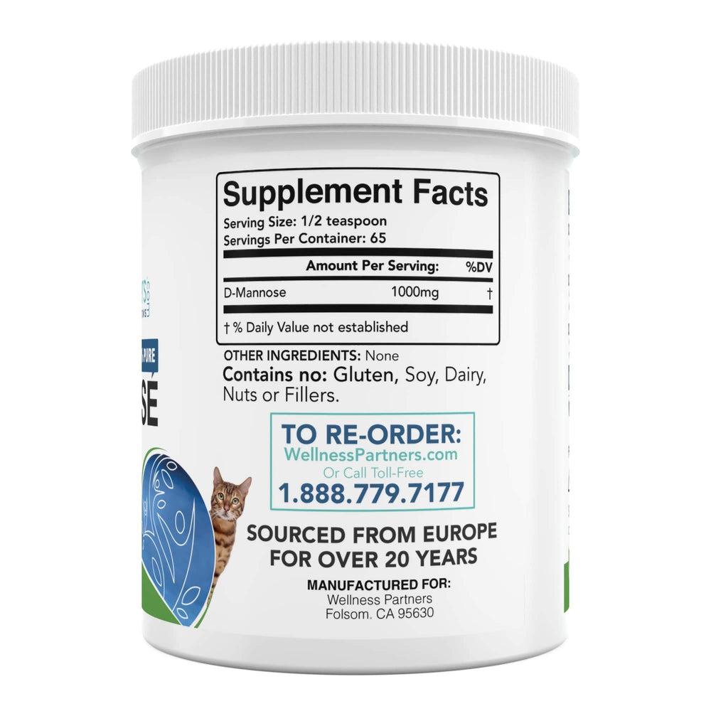 WellnessPartners UTI Pets D-Mannose, doseur inclus pour doser proprement