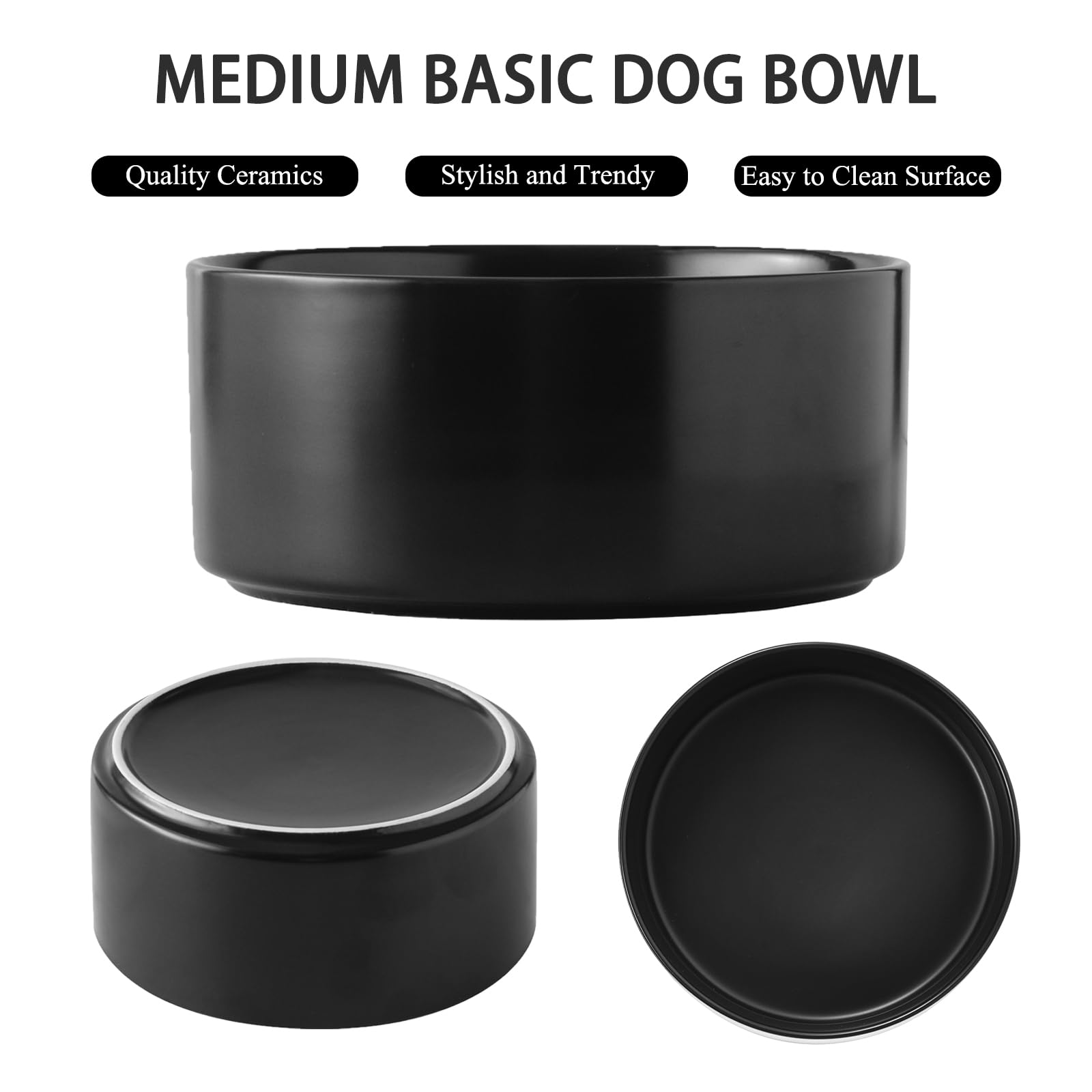 Welloyed bol chien ceramique avec base antiderapante reduit les glissades lors des repas