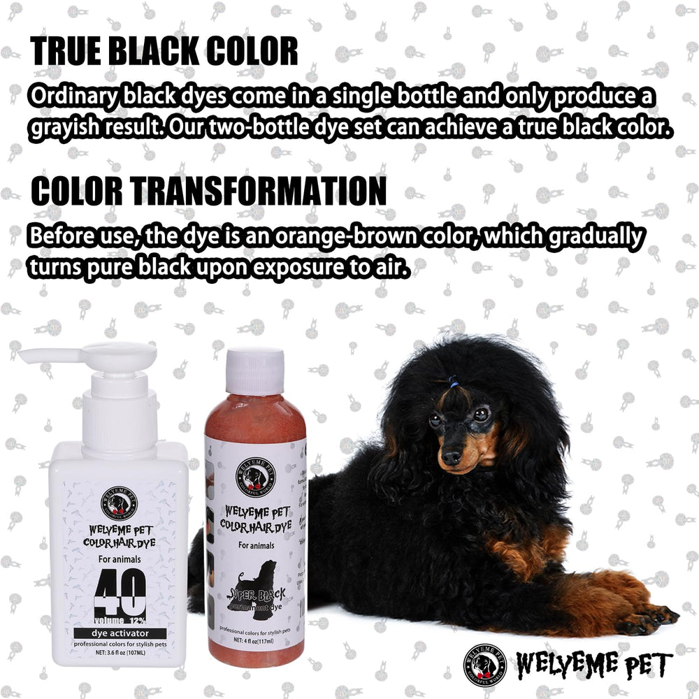 WELYEME flacons-teinture-poil-chien-rose-magenta-violet: couleurs pour personnaliser le pelage.