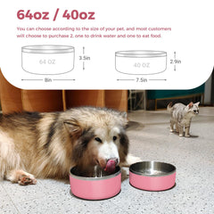 Base antidérapante en silicone du bol WENBOKMIN pour chien.