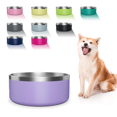 Bol chien Wenbokmin en inox avec base anti-glissante pour repas quotidiens.
