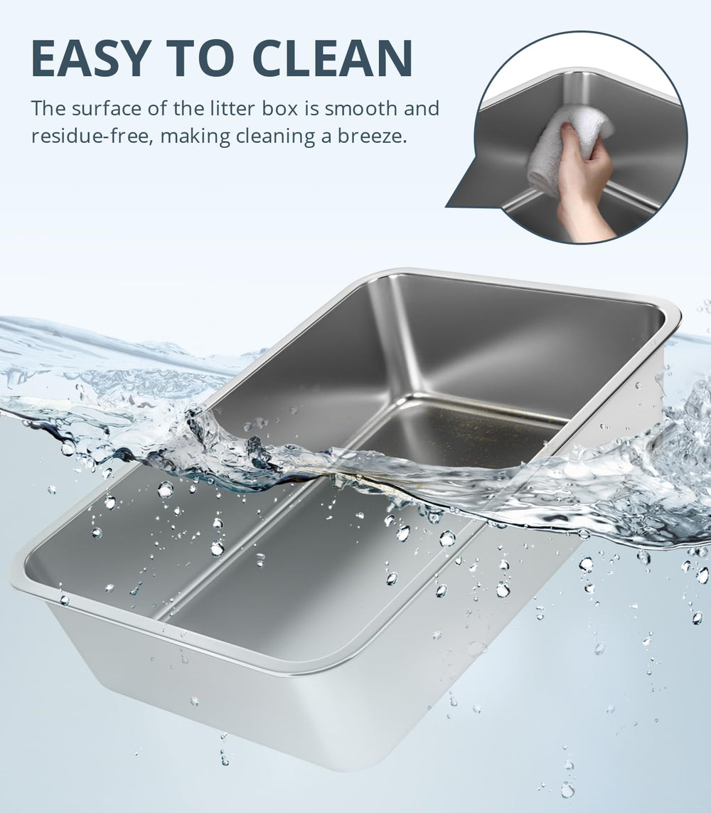WENBOKMIN litière inox anti-corrosion pour une utilisation durable.
