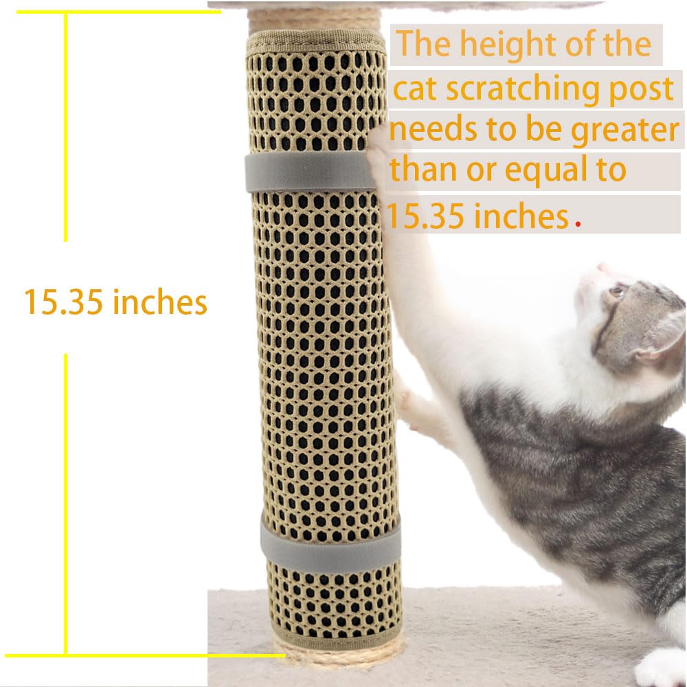 Chat utilisant le poteau équipé d’un poste de griffage WENIFU.