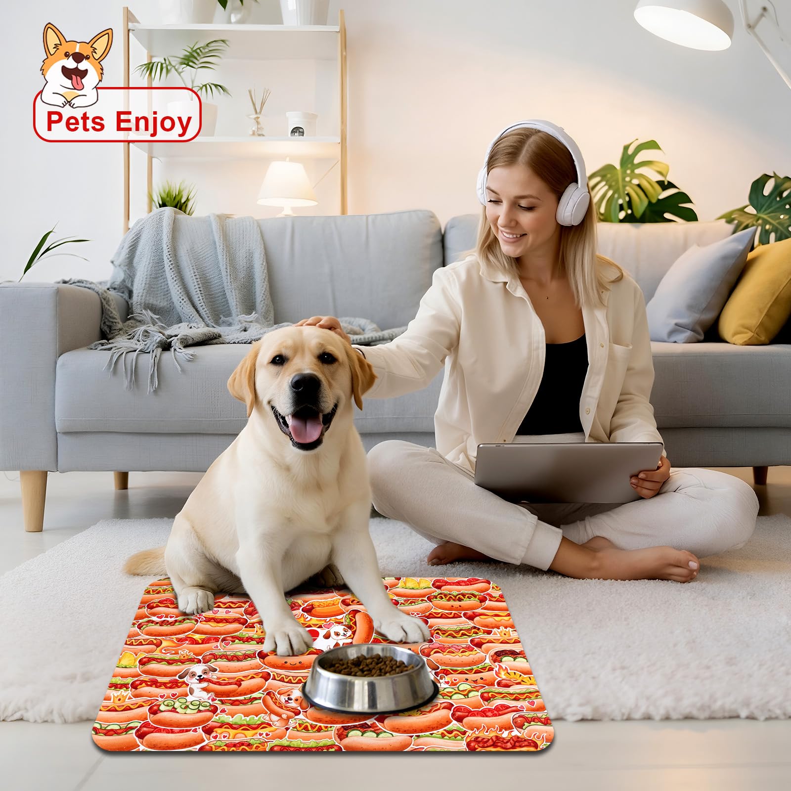 Tapis durable WENININOK résistant à la déchirure, usage quotidien.