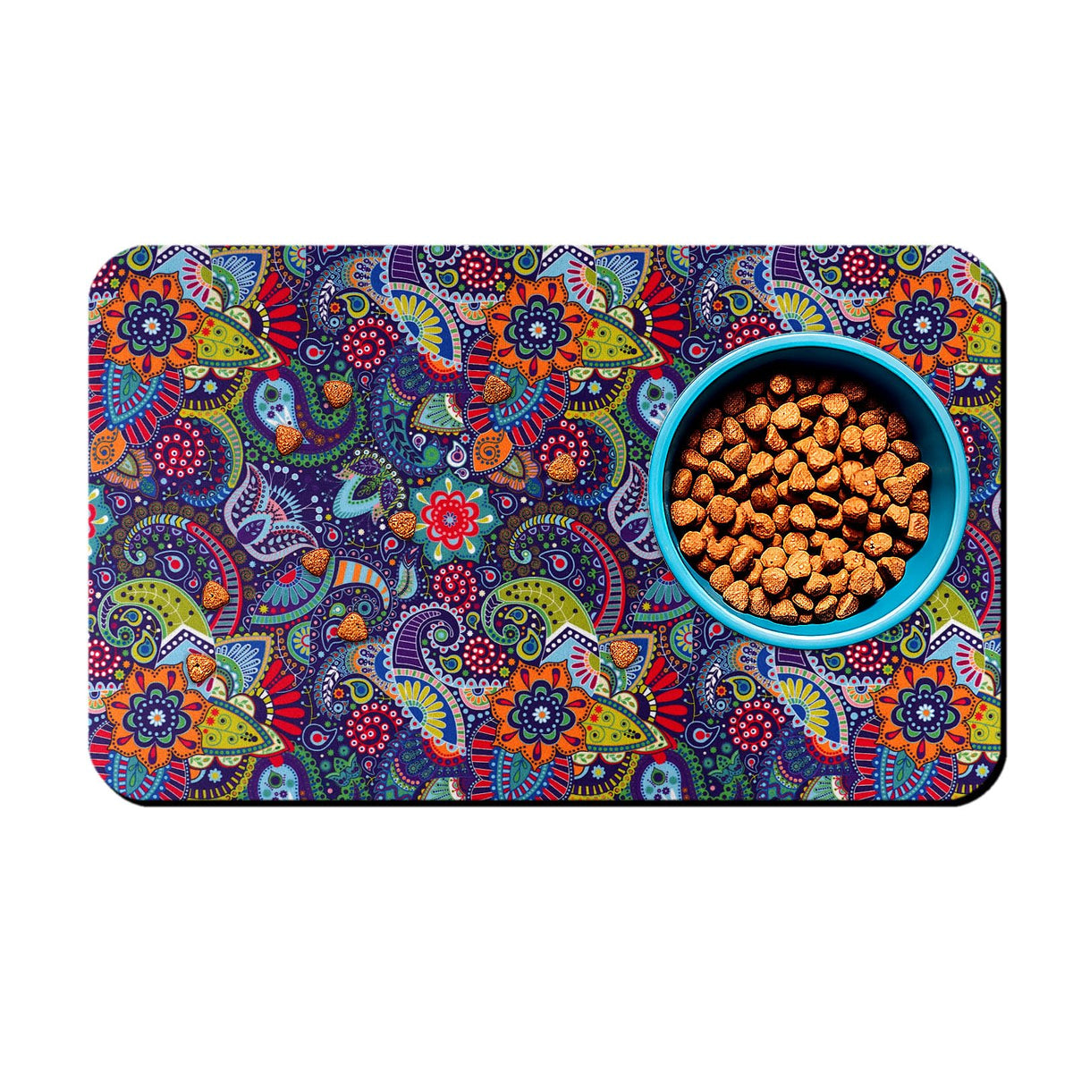 Tapis d’alimentation Wenininok pour chien, absorbant et imperméable.