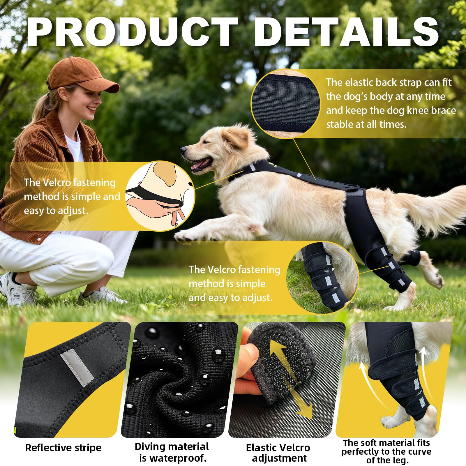 WENQUSEN Support dorsal respirant — confort durable pendant les activités
