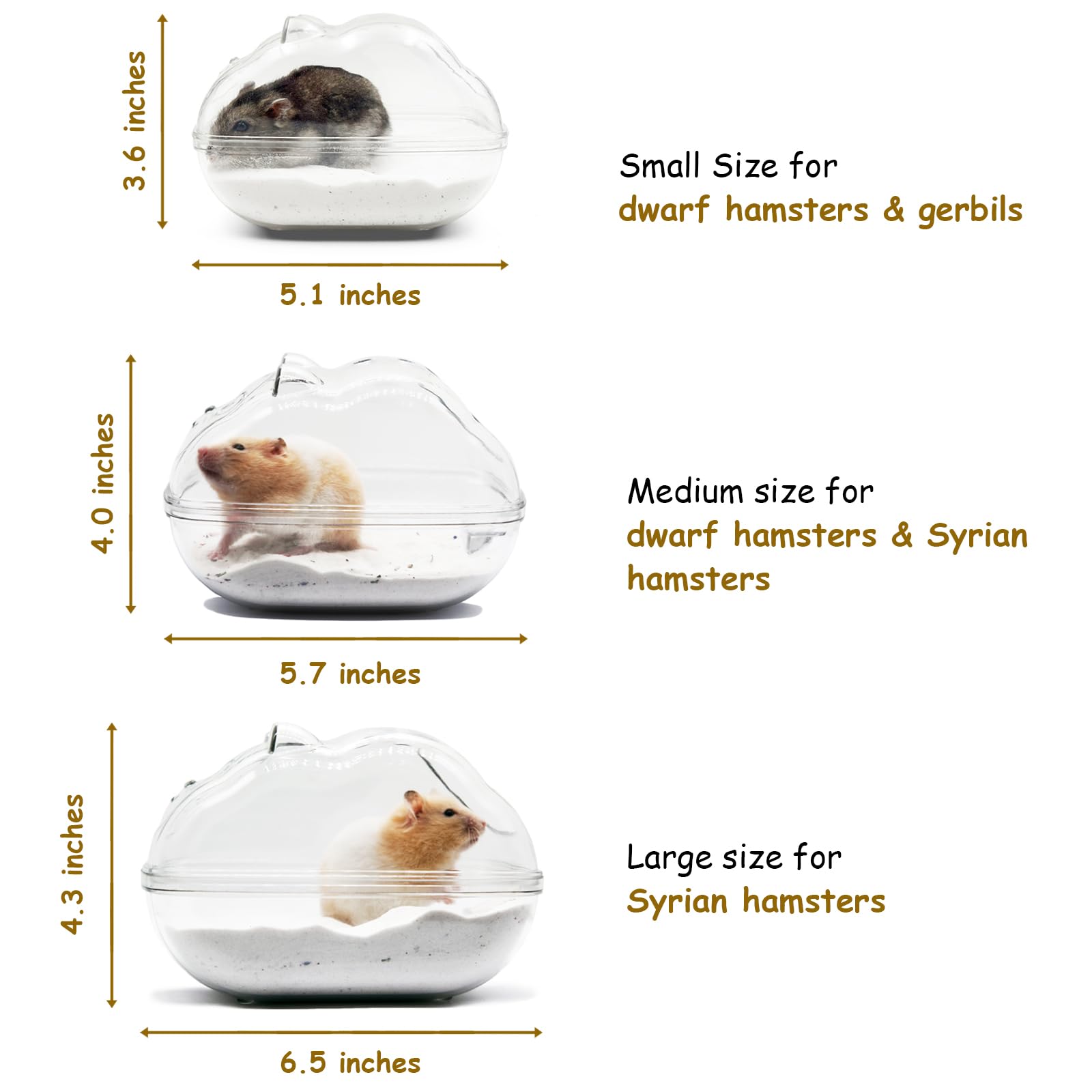 Wenriko couvercle-bain-sable-hamster: évite les déversements et garde le sable propre.